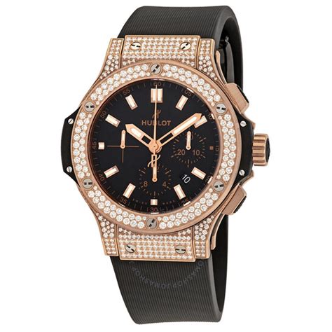 Hublot Big Bang Zebra Diamond Dial 18kt Rose Gold  